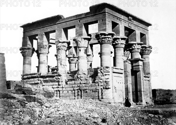 Trajan's Kiosk at Philae, Nubia, Egypt, 1878. Artist: Felix Bonfils