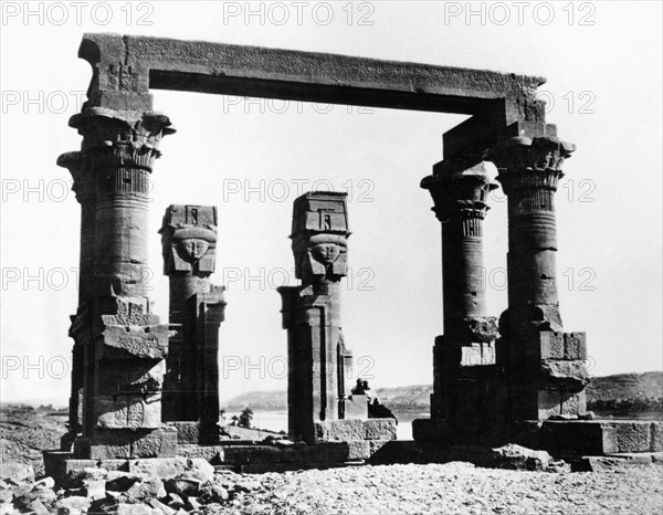 Kiosk of Qertassi, Nubia, Egypt, 1878. Artist: Felix Bonfils