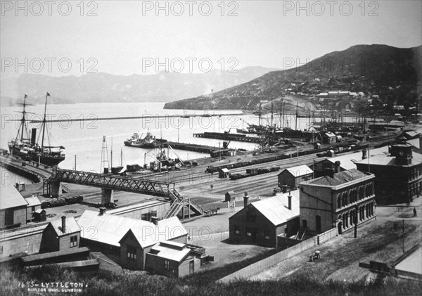 Lyttelton, Canterbury, South Island, New Zealand, 1880. Artist: Burton Brothers