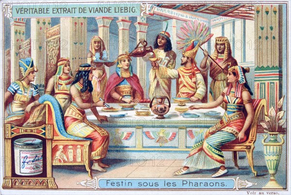Feast at the time of the Pharaohs, Ancient Egypt, c1900. Artist: Unknown