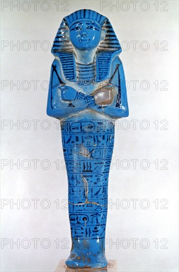 Ancient Egyptian funerary figurine, 13th-12th century BC. Artist: Unknown