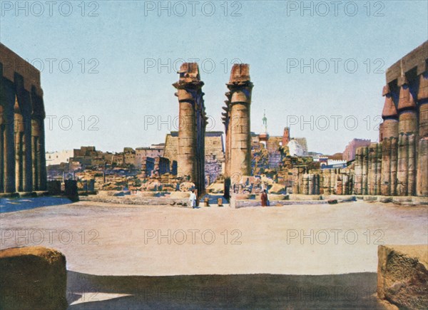 The Colonnade of Amenhotep III, Temple of Luxor, Egypt, 20th century. Artist: Unknown