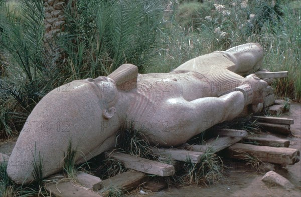 Colossal statue of Rameses I in situ, Memphis, Egypt, 13th century BC. Artist: Unknown
