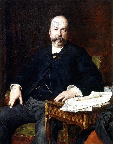 'Portrait of Henri Meilhac', 1885. Artist: Jules Elie Delaunay