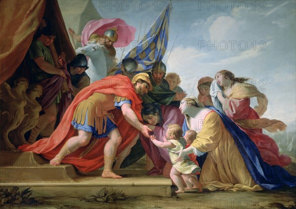 'Volumnie and Véturie in front of Coriolan', c1638-1639. Artist: Eustache Le Sueur