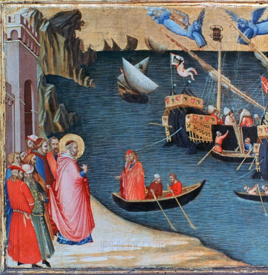 'St Nicholas Saves Mira from Famine', c1327-1332. Artist: Ambrogio Lorenzetti