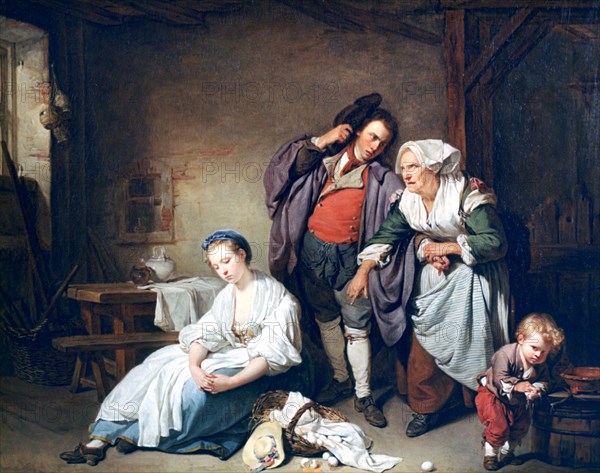 'Broken Eggs', 1756. Artist: Jean-Baptiste Greuze