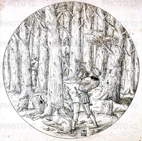 'The Chase', c1513-1553. Artist: Augustin Hirschvogel