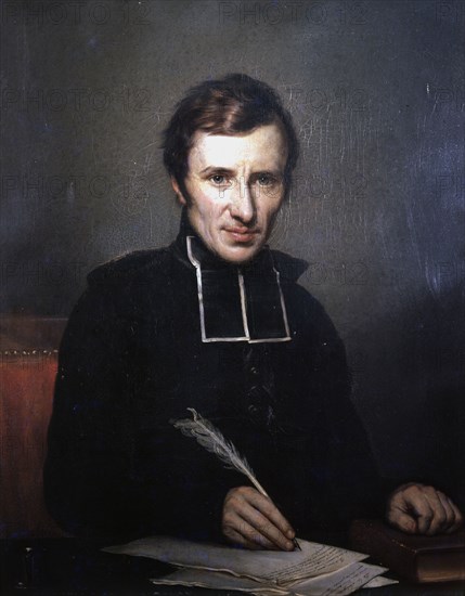 'Hughes Felicite Robert de Lamennais', (1782- 1854)', 1827. Artist: Paulin Jean Baptiste Guerin