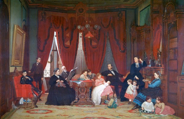 'The Hatch Family', 1870-1871. Artist: Eastman Johnson