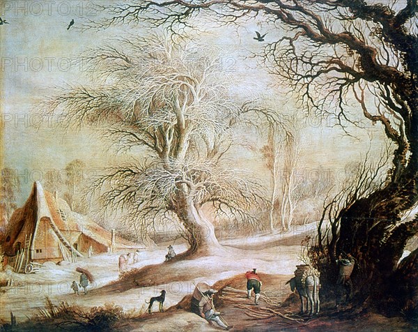 'Winter Landscape', c1606-1656. Artist: Gysbrecht Leytens