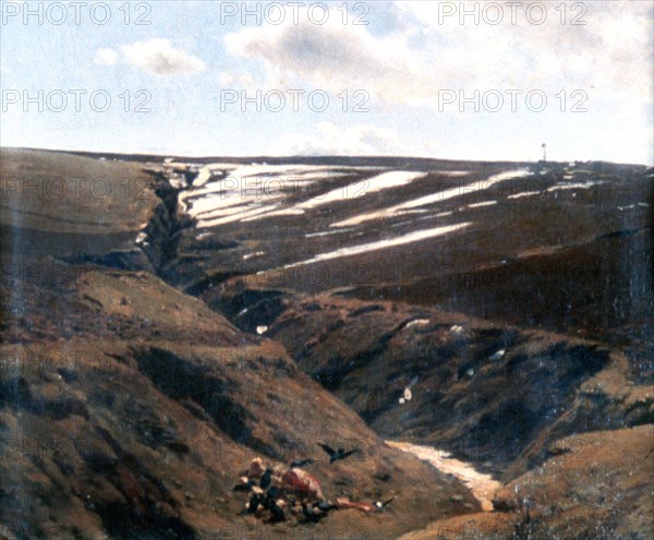 'Thawing Snow', 1884-1895. Artist: Pal Szinyei Merse