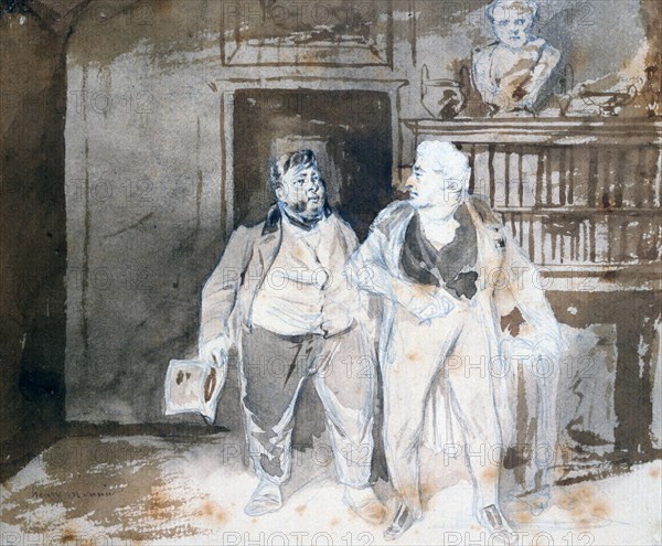 'Two Characters', c1825-1877. Artist: Henry Bonaventure Monnier