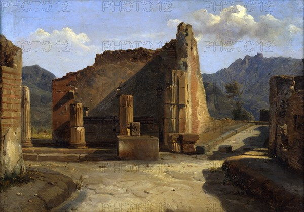 'The Forum of Pompeii'', c1816-1822. Creator: Achille Etna Michallon.