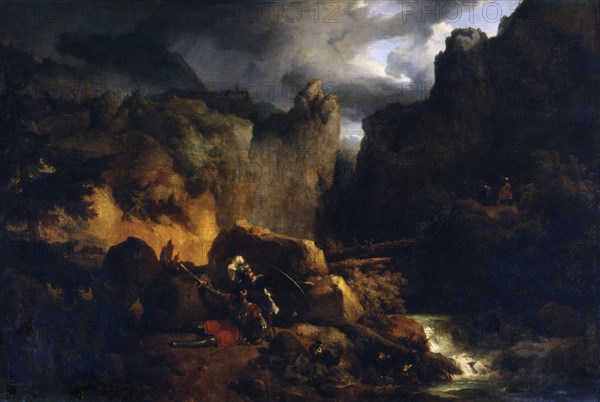 'Death of Roland', c1818. Artist: Achille Etna Michallon
