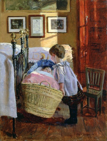 'The Watchful Eye', 1889. Artist: Viggo Christian Frederik Vilhelm Pedersen
