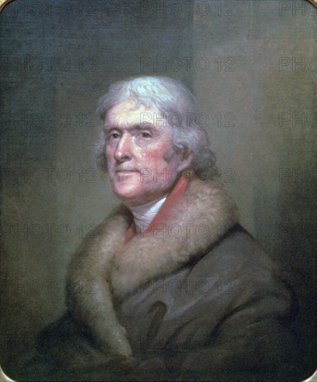 'Thomas Jefferson', 1805. Artist: Rembrandt Peale