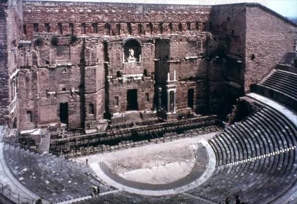 Roman theatre at Orange, France. Artist: Unknown