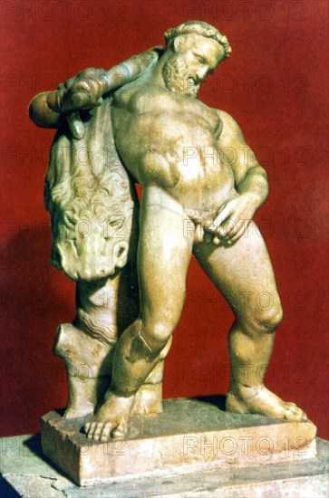 Roman statue of a drunken Hercules. Artist: Unknown