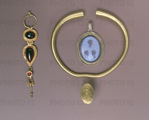 Assorted Greek and Roman jewelry, 4th century BC-17th century. Artist: Unknown