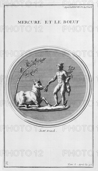 'Mercury and the Ox', 1757. Artist: Bernard de Montfaucon