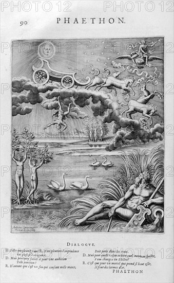 'The fall of Phaeton', 1615. Artist: Leonard Gaultier