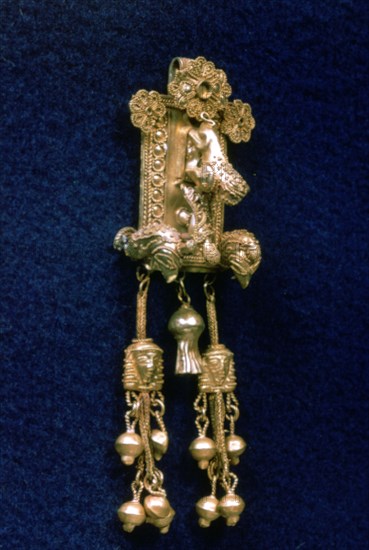 Ancient Greek temple pendant, c630-620 BC. Artist: Unknown