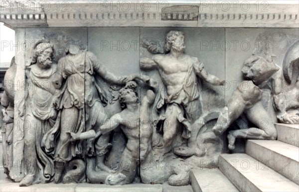 Detail from the Great Frieze of the Pergamon Altar, 180-159 BC. Artist: Unknown