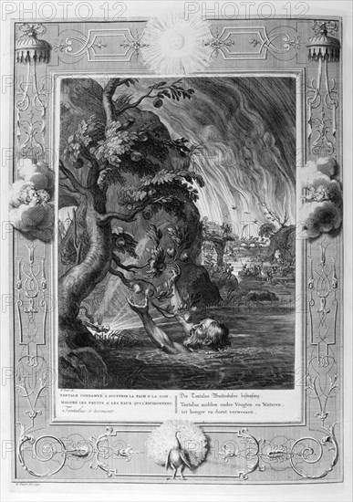 Tantalus' torment, 1733. Artist: Bernard Picart