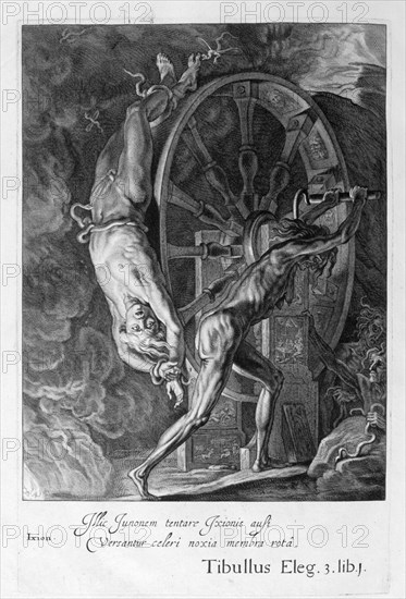 Ixion in Tartarus on the wheel, 1655. Creator: Unknown.