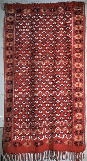 Turkmen cover with fringe. Artist: Unknown