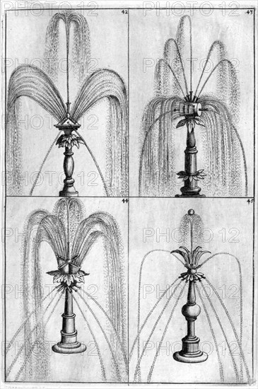 Ornamental fountain design, 1664. Artist: Georg Andreas Bockler