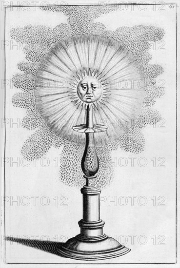 Sun ornamental fountain design, 1664. Artist: Georg Andreas Bockler