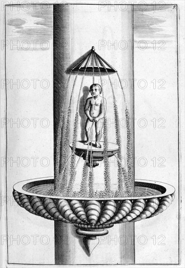 Ornamental fountain design, 1664. Artist: Georg Andreas Bockler