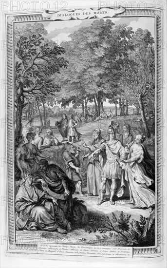 Dialogues of the Dead, 1728.  Artist: Bernard Picart