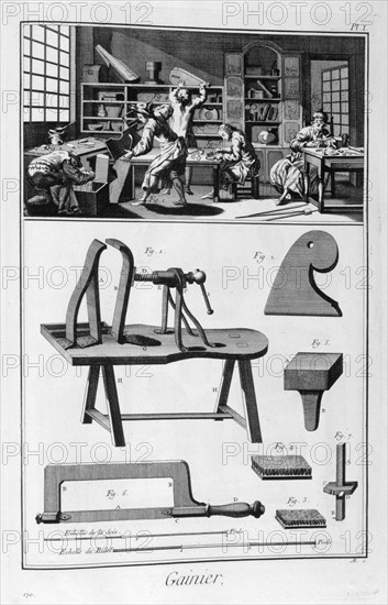 Case-makers, 1751-1777. Artist: Denis Diderot