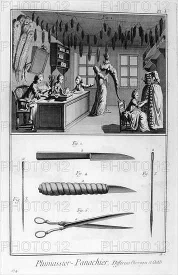 Feather-dresser, 1751-1777. Artist: Unknown