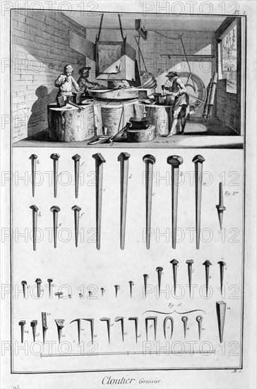 Nailsmith, 1751-1777. Artist: Unknown