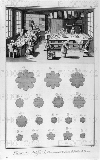 Artificial florist, 1751-1777. Artist: Unknown