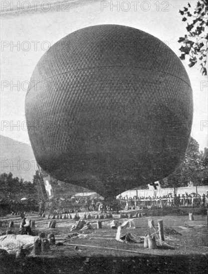 Balloon, 1888. Artist: Unknown