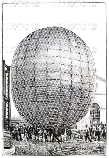 Balloon, 1888. Artist: Unknown