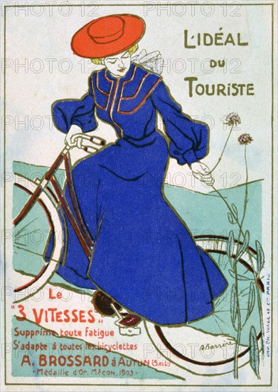 The ideal tourist bike, Brossard, 3 speeds, 1903. Artist: Unknown