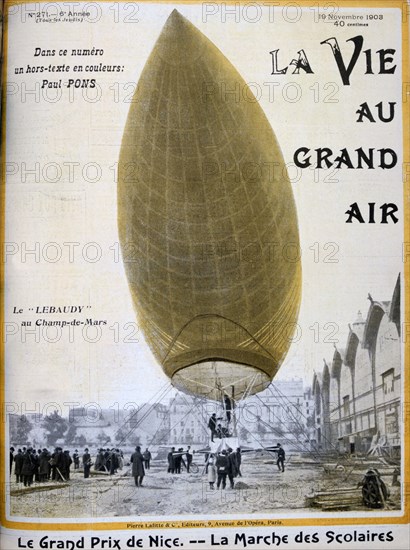 The airship of Pierre and Paul Lebaudy, France, 1903. Artist: Unknown