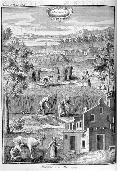 Harvest, 1775. Artist: Unknown