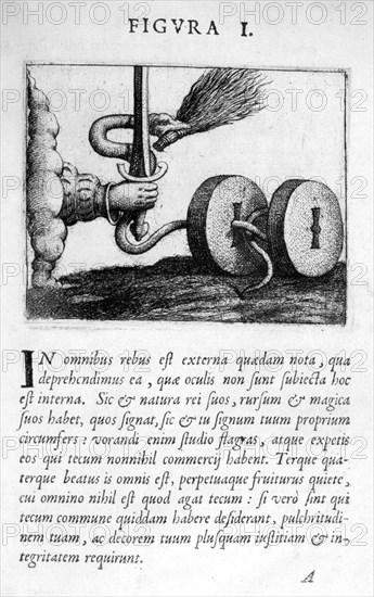 Prophecy figure I from Prognosticatio Eximii Doctoris Paracelsi, 1536.  Artist: Theophrastus Bombastus von Hohenheim Paracelsus