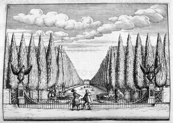 Chateau and garden design, 1664. Artist: Georg Andreas Bockler