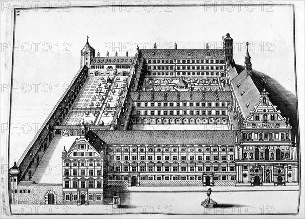 Chateau design, 1664. Artist: Georg Andreas Bockler