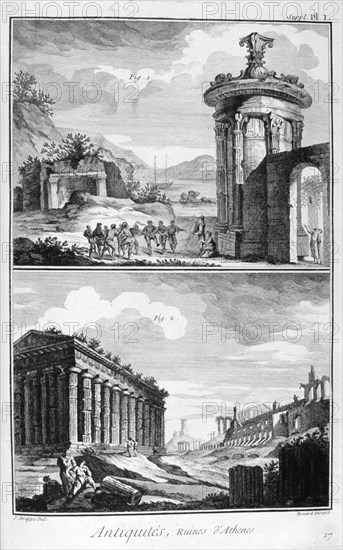 Ruins of Athens, 1751-1777. Artist: Bernard