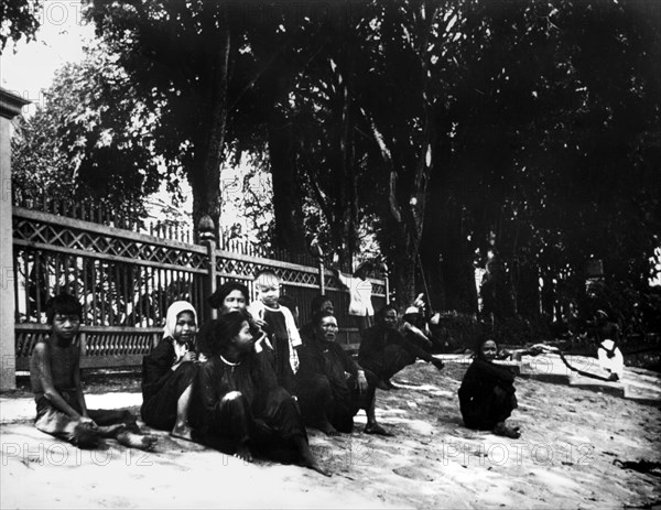 Street scene, Saigon, 1900. Artist: Unknown