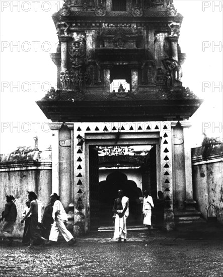 Temple, Singapore, 1900. Artist: Unknown